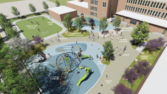 New Accessible Playground And Nature Walk For Uptown School